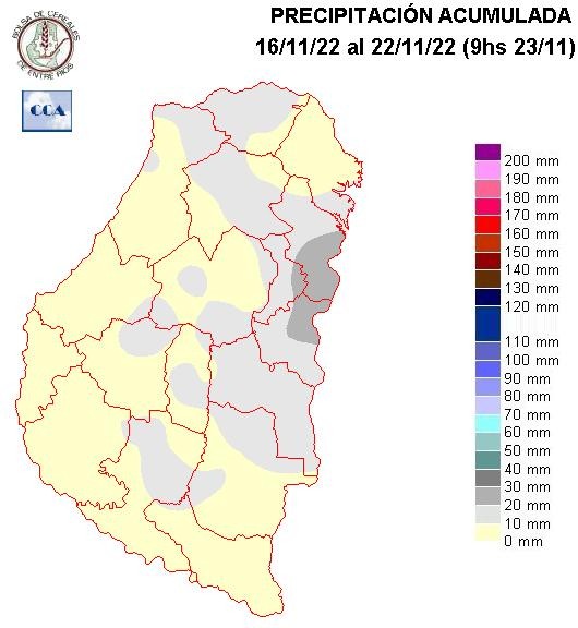 Mapa de precipitaciones