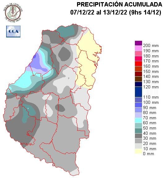 Mapa de precipitaciones