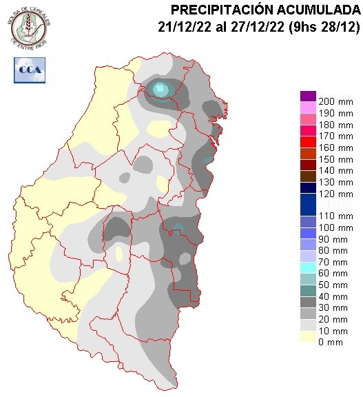 Mapa de precipitaciones