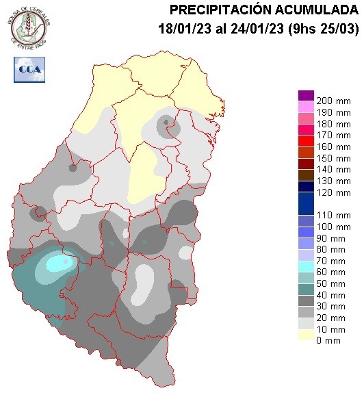 Mapa de precipitaciones