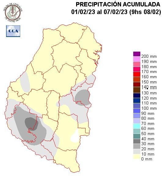 Mapa de precipitaciones