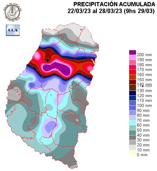 Mapa de precipitaciones