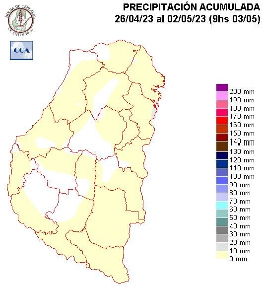 Mapa de precipitaciones