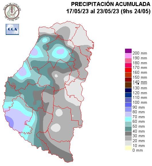 Mapa de precipitaciones