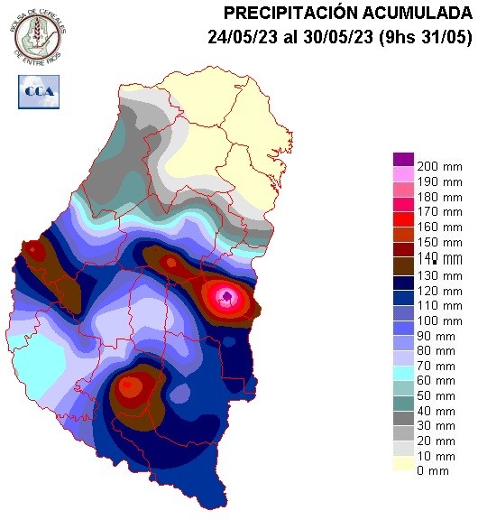 Mapa de precipitaciones