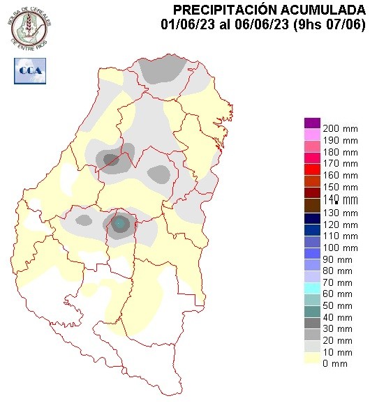 Mapa de precipitaciones