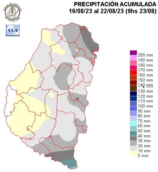 Mapa de precipitaciones