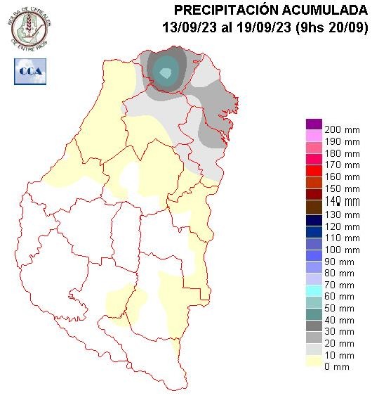 Mapa de precipitaciones