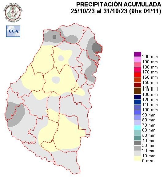 Mapa de precipitaciones