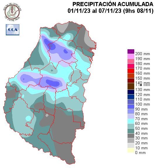 Mapa de precipitaciones