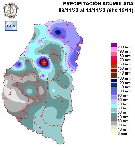 Mapa de precipitaciones