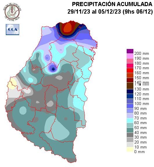 Mapa de precipitaciones