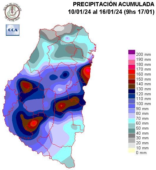 Mapa de precipitaciones