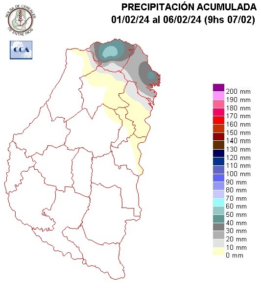 Mapa de precipitaciones