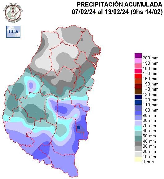 Mapa de precipitaciones