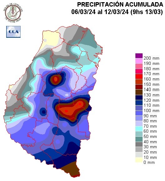 Mapa de precipitaciones