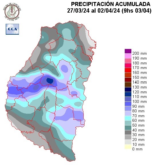 Mapa de precipitaciones