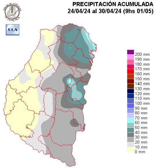 Mapa de precipitaciones