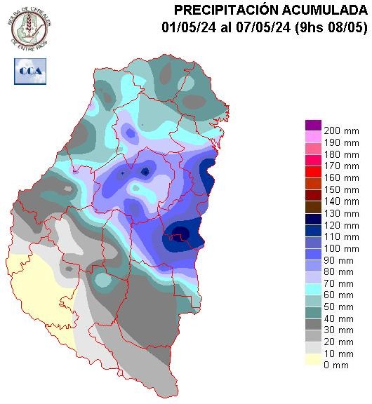 Mapa de precipitaciones