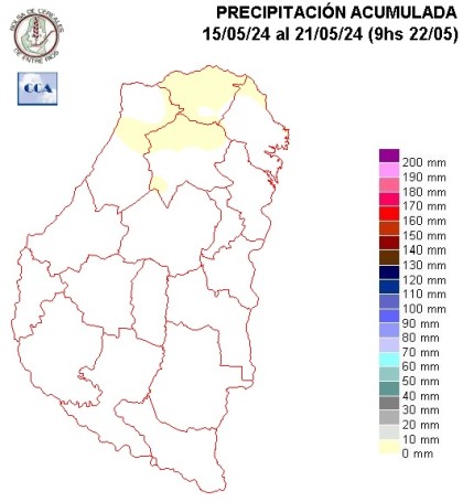 Mapa de precipitaciones