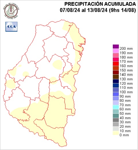 Mapa de precipitaciones