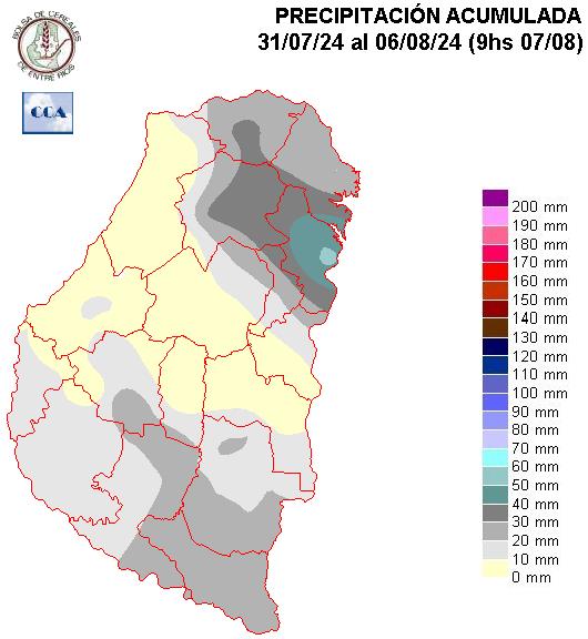 Mapa de precipitaciones