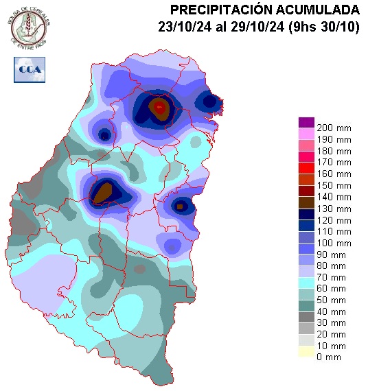 Mapa de precipitaciones