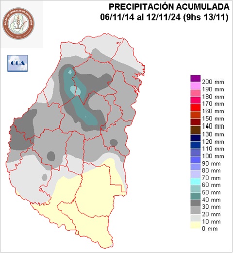 Mapa de precipitaciones