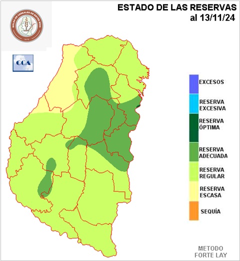 Mapa de reservas