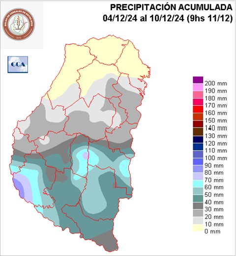 Mapa de precipitaciones