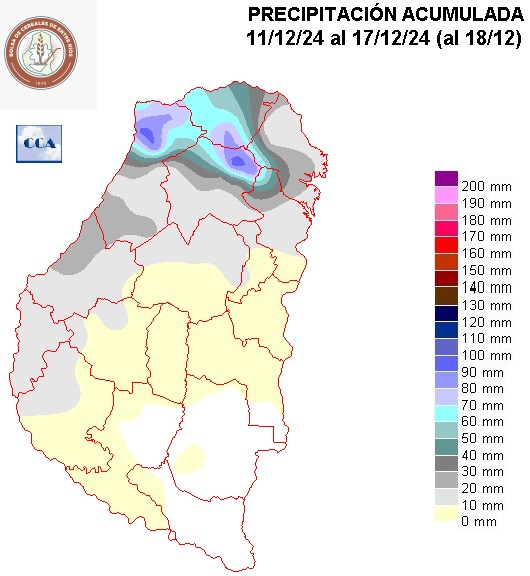 Mapa de precipitaciones