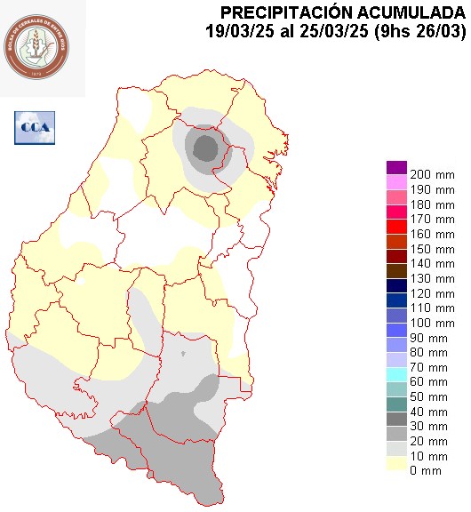Mapa de precipitaciones