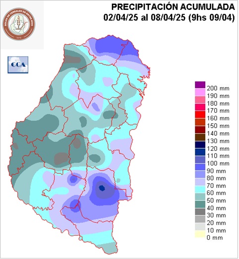Mapa de precipitaciones