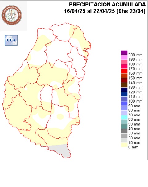 Mapa de precipitaciones