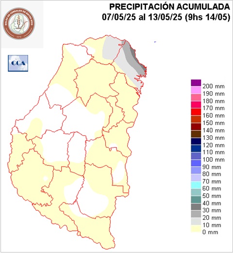 Mapa de precipitaciones