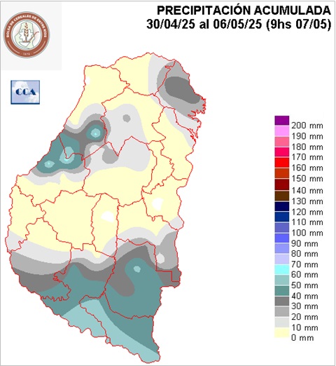 Mapa de precipitaciones