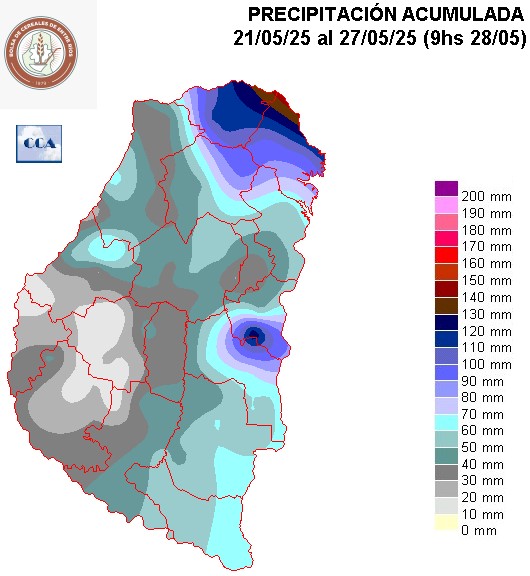 Mapa de precipitaciones