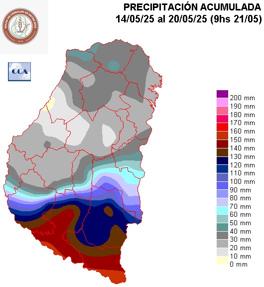 Mapa de precipitaciones