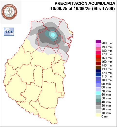 Mapa de precipitaciones