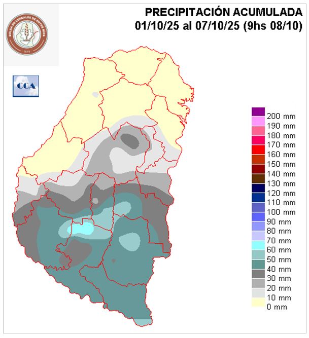 Mapa de precipitaciones