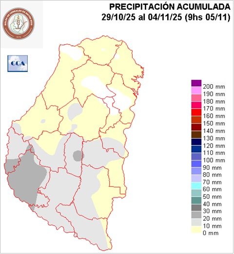 Mapa de precipitaciones
