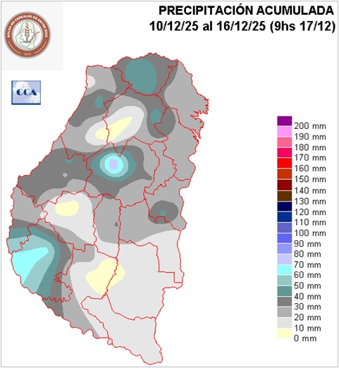 Mapa de precipitaciones