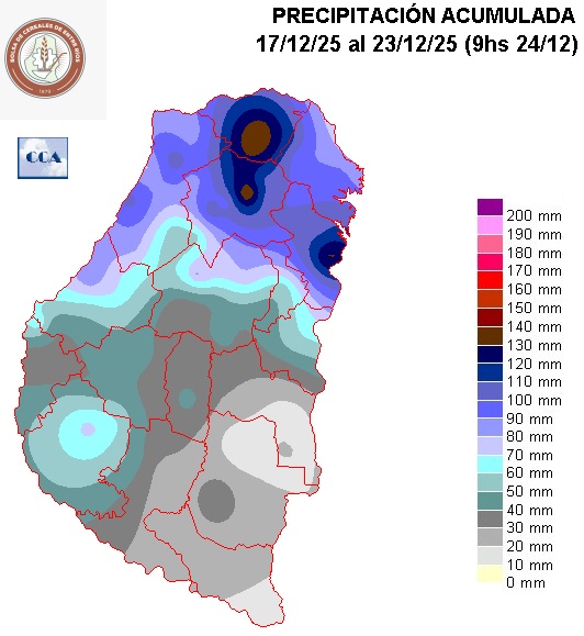 Mapa de precipitaciones