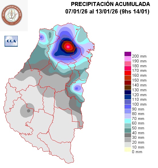 Mapa de precipitaciones