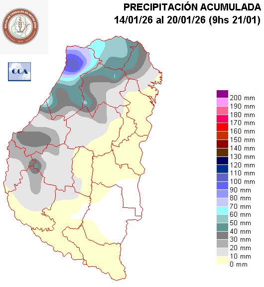 Mapa de precipitaciones