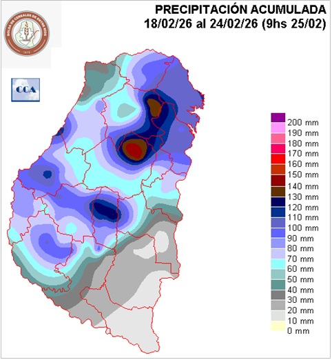Mapa de precipitaciones