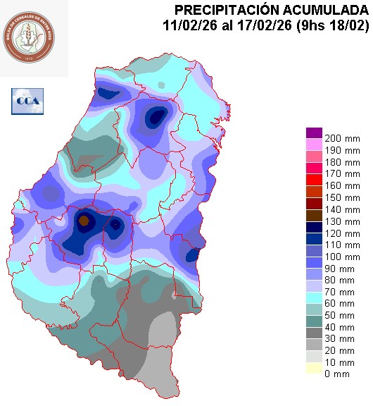 Mapa de precipitaciones