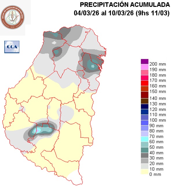 Mapa de precipitaciones