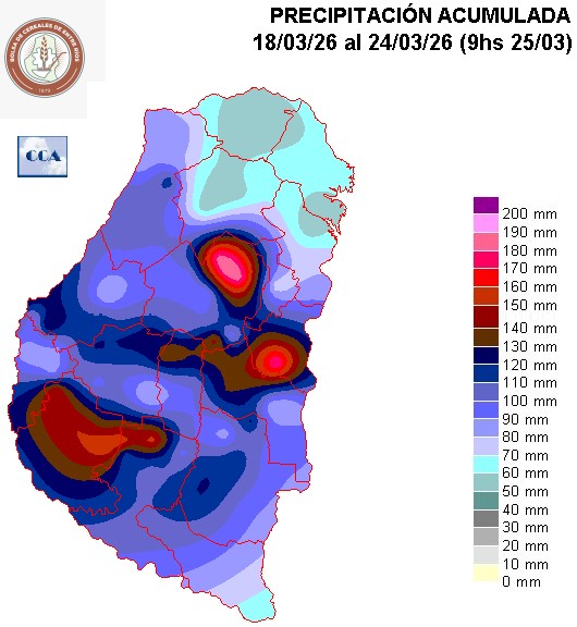 Mapa de precipitaciones