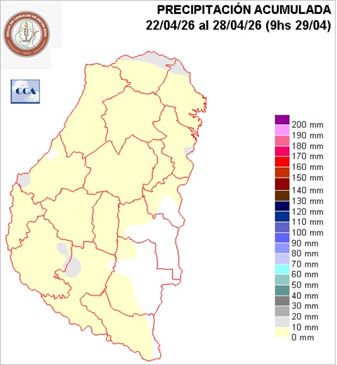 Mapa de precipitaciones